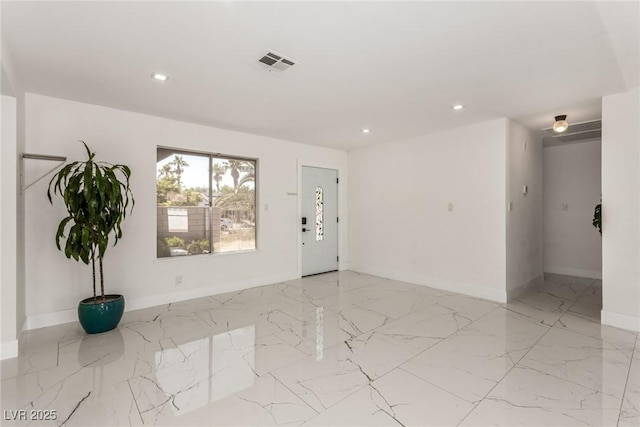 3826 Edmond St, Las Vegas, NV 89103 - foyer featuring recessed lighting and marble finish flooring