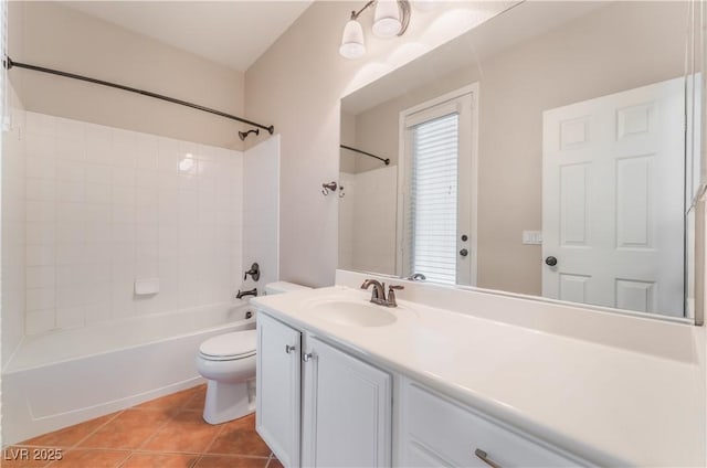 11901 Luna Del Mar Ln, Las Vegas, NV 89138 - full bath with vanity, shower / bathtub combination, and tile patterned floors