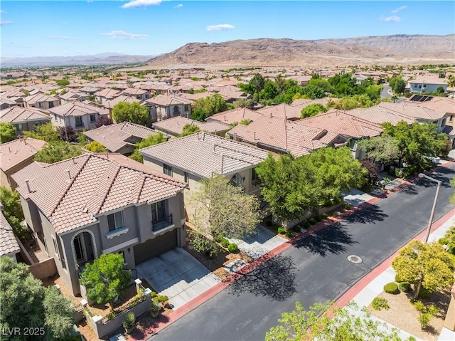 11901 Luna Del Mar Ln, Las Vegas, NV 89138 - aerial perspective of suburban area with mountains