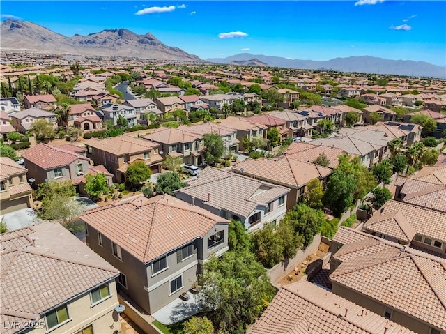 11901 Luna Del Mar Ln, Las Vegas, NV 89138 - aerial view of residential area with a mountainous background