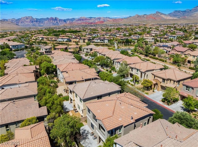 11901 Luna Del Mar Ln, Las Vegas, NV 89138 - aerial perspective of suburban area featuring mountains