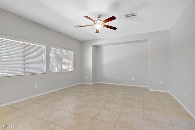 7263 Pepperbox Ave, Las Vegas, NV 89179 - spare room featuring a ceiling fan and light tile patterned flooring