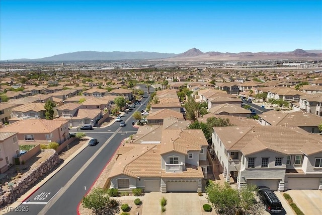 694 Value Ridge Ave, Henderson, NV 89012 - aerial perspective of suburban area featuring mountains