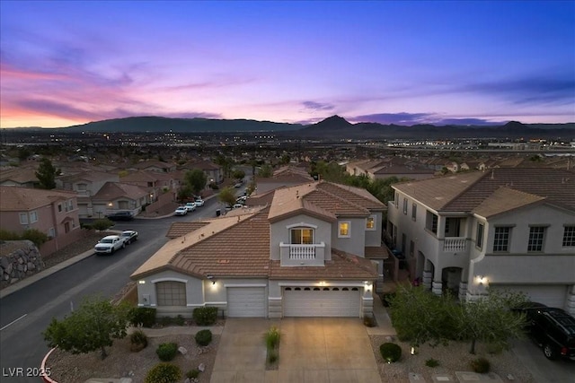 694 Value Ridge Ave, Henderson, NV 89012 - aerial perspective of suburban area featuring a mountainous background
