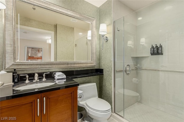 135 E Harmon Ave Unit 2702, Las Vegas, NV 89109 - full bathroom featuring vanity and a shower stall