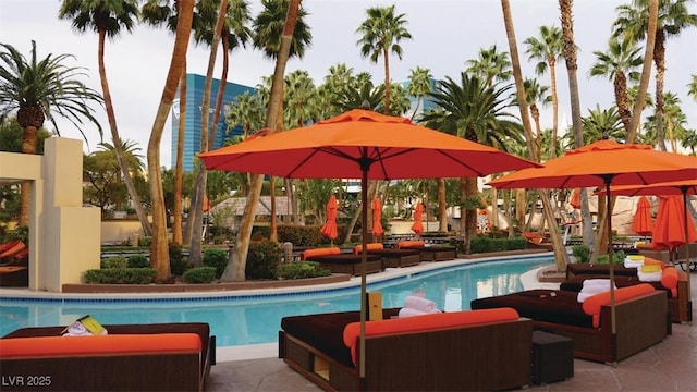 135 E Harmon Ave Unit 2702, Las Vegas, NV 89109 - community pool with a patio