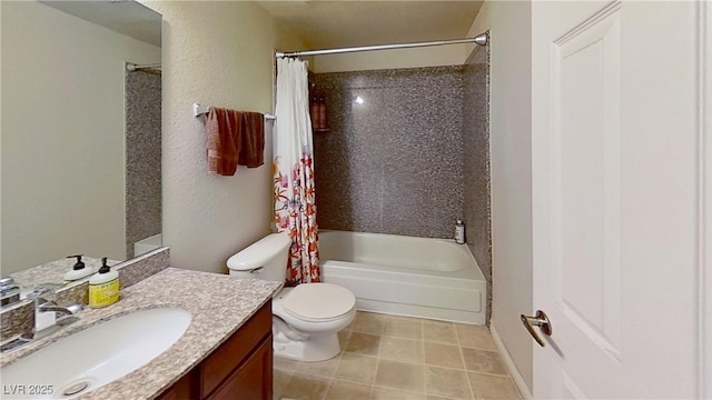 4990 River Glen Dr Unit 171, Las Vegas, NV 89103 - full bathroom featuring shower / tub combo, vanity, and tile patterned floors