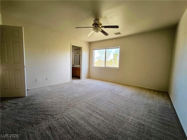 9693 Bighorn Island Ave, Las Vegas, NV 89148 - spare room featuring a ceiling fan and light colored carpet