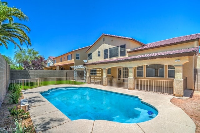 7619 Comanche Canyon Ave, Las Vegas, NV 89113 - view of pool with a fenced backyard