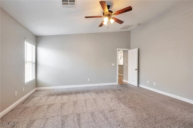 5732 Hornbrook St, North Las Vegas, NV 89031 - unfurnished room featuring carpet floors, a ceiling fan, and lofted ceiling