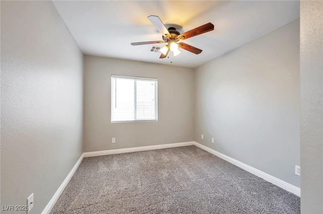 5732 Hornbrook St, North Las Vegas, NV 89031 - carpeted empty room featuring ceiling fan and baseboards