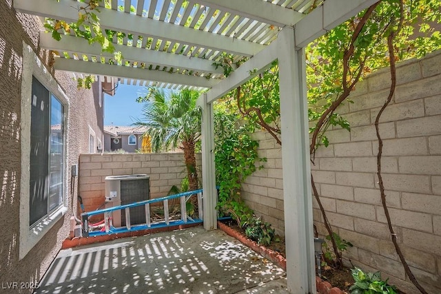 9357 Golden Timber Ln, Las Vegas, NV 89117 - view of patio / terrace featuring a pergola