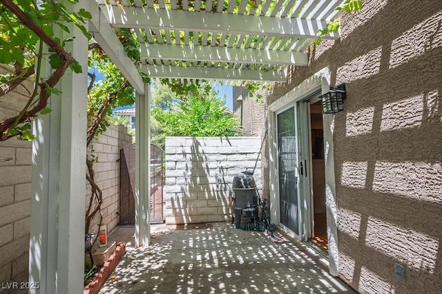 9357 Golden Timber Ln, Las Vegas, NV 89117 - view of patio featuring a pergola
