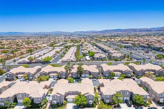 9357 Golden Timber Ln, Las Vegas, NV 89117 - aerial view of residential area featuring a mountain backdrop