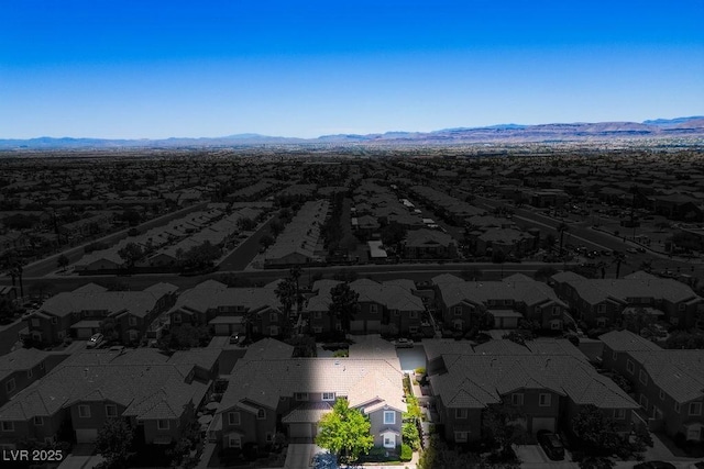 9357 Golden Timber Ln, Las Vegas, NV 89117 - aerial view of residential area featuring mountains