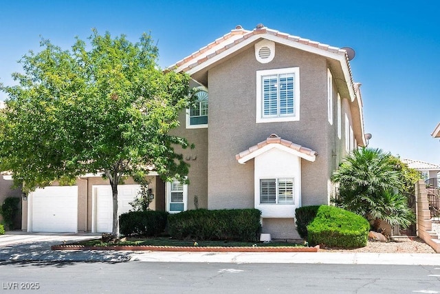 9357 Golden Timber Ln, Las Vegas, NV 89117 - view of front of property featuring stucco siding and a tile roof