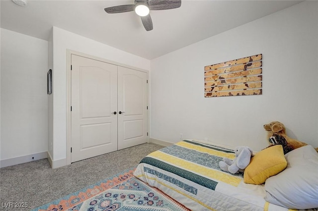 189 Andada Dr, Henderson, NV 89012 - carpeted bedroom with a closet and ceiling fan