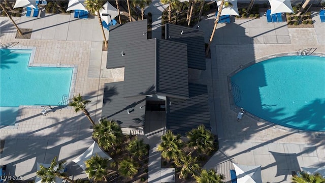 12237 Plum Mist Ct Unit 4, Las Vegas, NV 89183 - drone / aerial view of a pool area