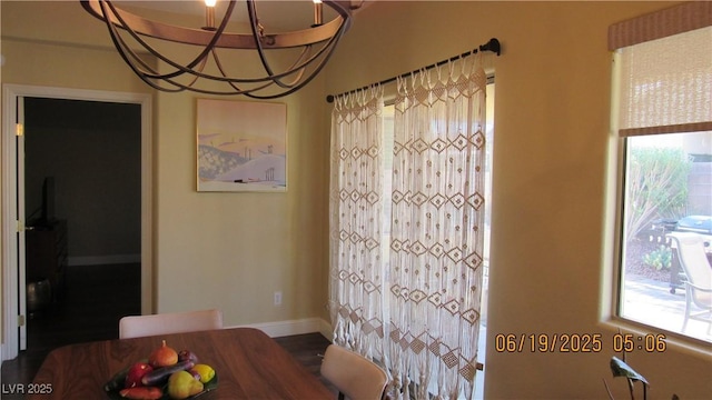 1504 Andrew David Ave, North Las Vegas, NV 89086 - dining space featuring plenty of natural light and a chandelier