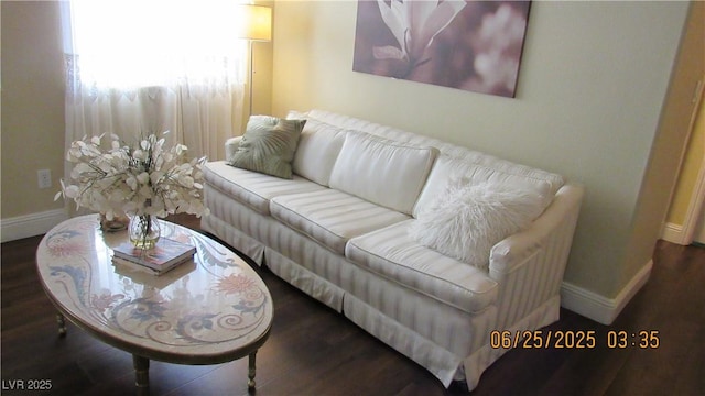 1504 Andrew David Ave, North Las Vegas, NV 89086 - living area featuring baseboards and wood finished floors