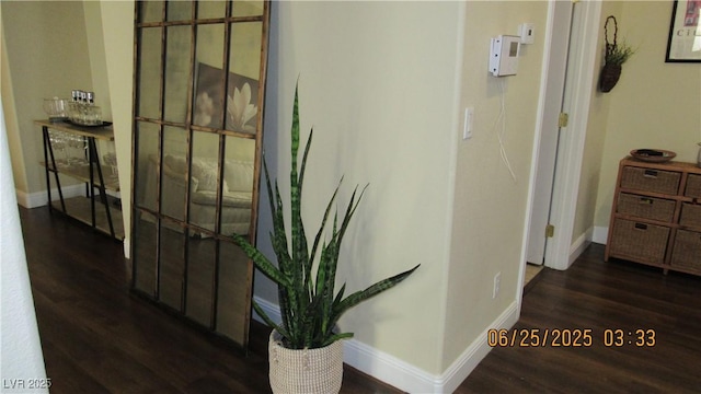1504 Andrew David Ave, North Las Vegas, NV 89086 - hallway featuring dark wood finished floors and baseboards