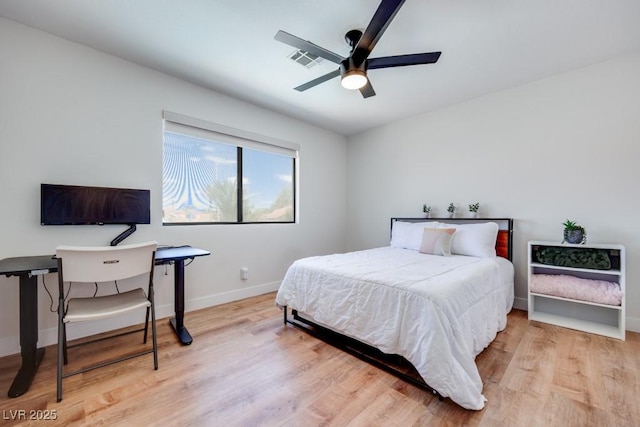 1926 Navarre Ln, Henderson, NV 89014 - bedroom featuring light wood-style floors and a ceiling fan