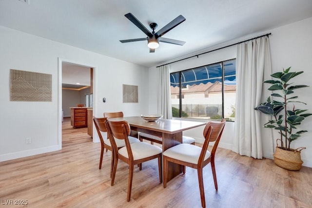 1926 Navarre Ln, Henderson, NV 89014 - dining space featuring light wood-type flooring and ceiling fan