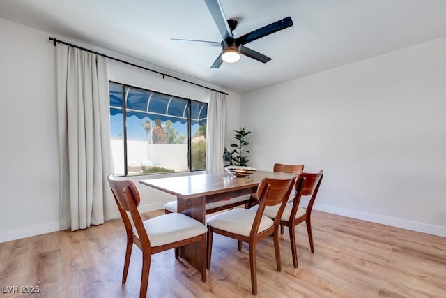 1926 Navarre Ln, Henderson, NV 89014 - dining room with ceiling fan and light wood-style flooring