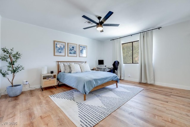 1926 Navarre Ln, Henderson, NV 89014 - bedroom with light wood-style floors and ceiling fan