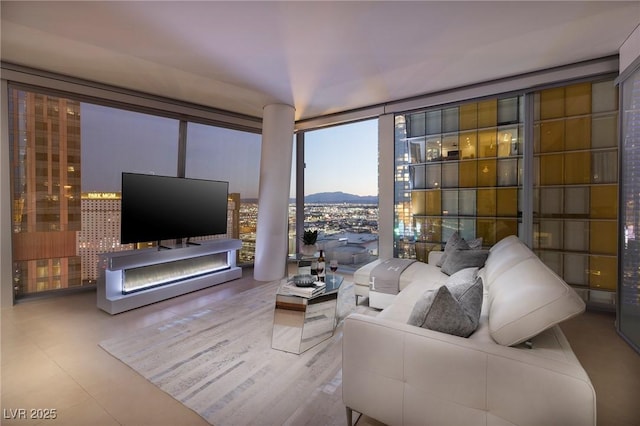 3722 Las Vegas Blvd Unit 2512E, Las Vegas, NV 89158 - living area featuring expansive windows