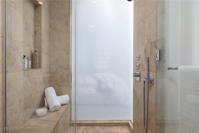 3722 Las Vegas Blvd Unit 2512E, Las Vegas, NV 89158 - full bath with a shower stall and tile walls
