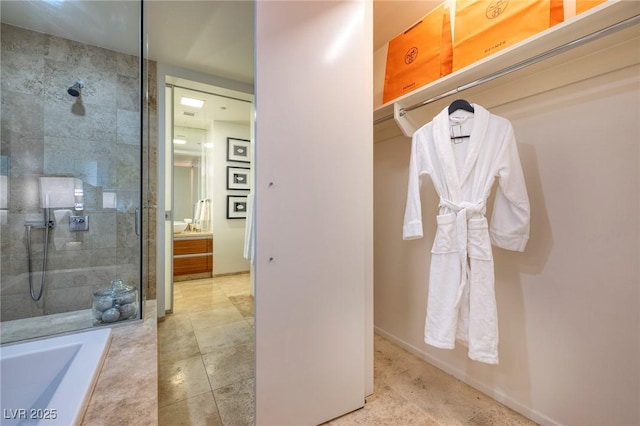 3722 Las Vegas Blvd Unit 2512E, Las Vegas, NV 89158 - full bath with tiled shower and vanity