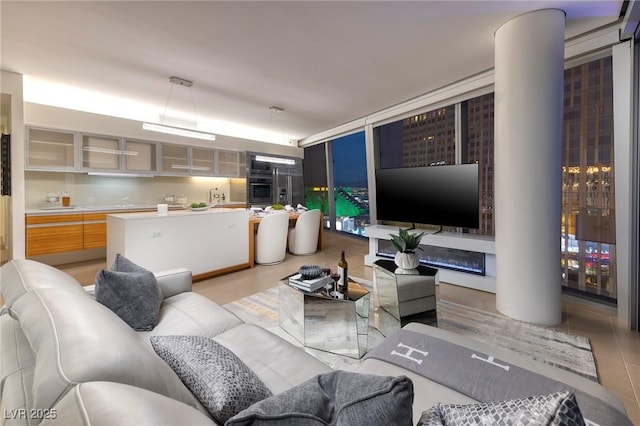 3722 Las Vegas Blvd Unit 2512E, Las Vegas, NV 89158 - living area with light tile patterned floors