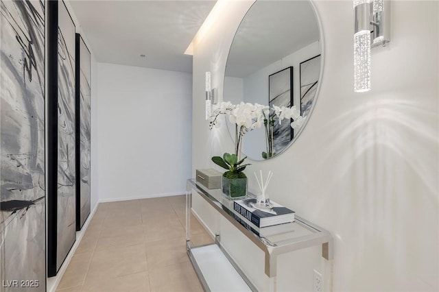 3722 Las Vegas Blvd Unit 2512E, Las Vegas, NV 89158 - hallway featuring light tile patterned floors and baseboards