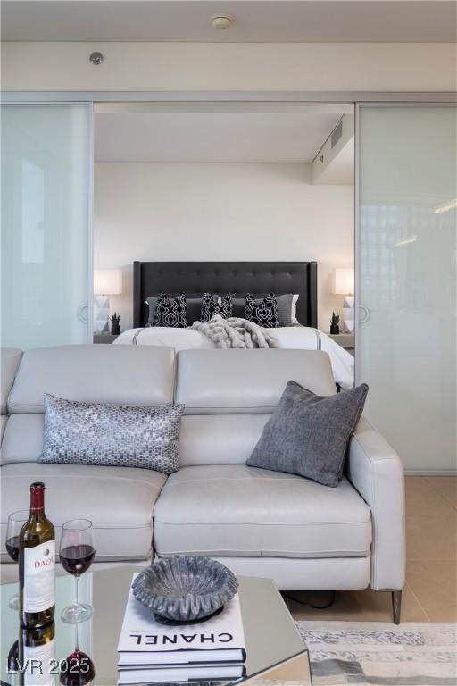 3722 Las Vegas Blvd Unit 2512E, Las Vegas, NV 89158 - bedroom with tile patterned floors