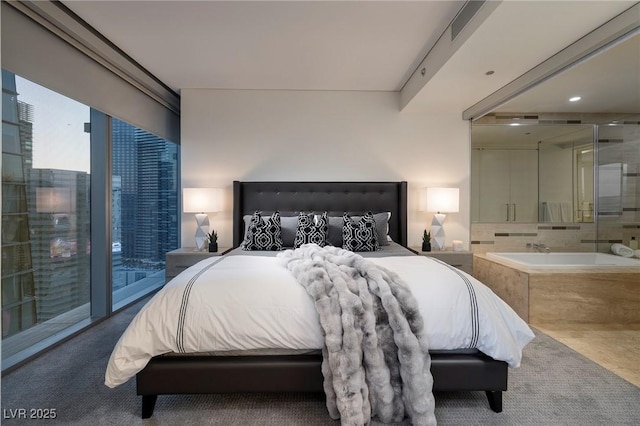3722 Las Vegas Blvd Unit 2512E, Las Vegas, NV 89158 - bedroom with carpet flooring and access to outside
