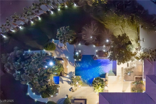 2041 Troon Dr, Henderson, NV 89074 - aerial view at night of view of pool