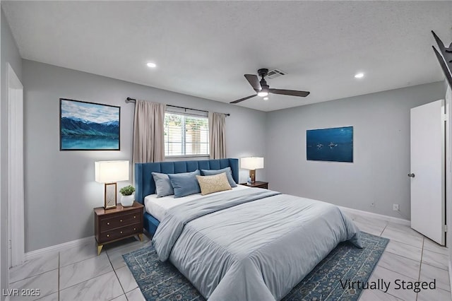 905 Smith St, Las Vegas, NV 89108 - bedroom with recessed lighting and a ceiling fan