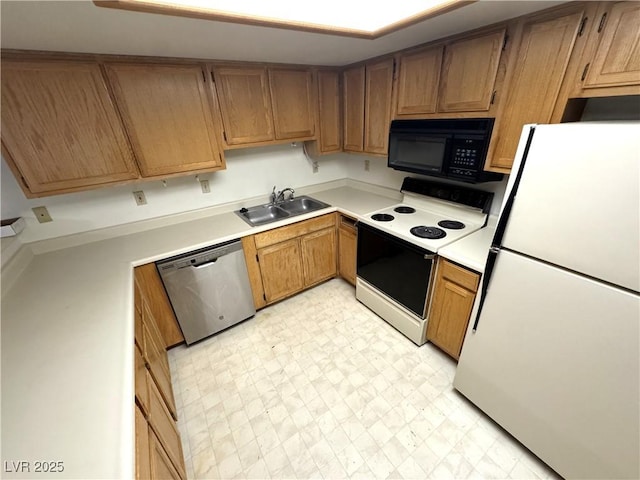 9070 Spring Mountain Rd Unit 109, Las Vegas, NV 89117 - kitchen featuring white appliances, light countertops, and light floors