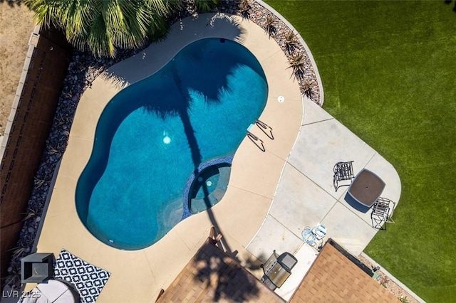 3708 Lorraine Ln, Las Vegas, NV 89120 - view of pool with a yard