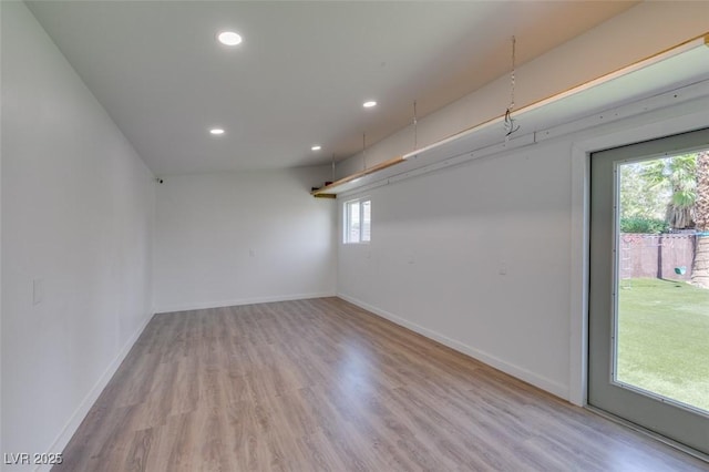 3708 Lorraine Ln, Las Vegas, NV 89120 - empty room with recessed lighting and wood finished floors
