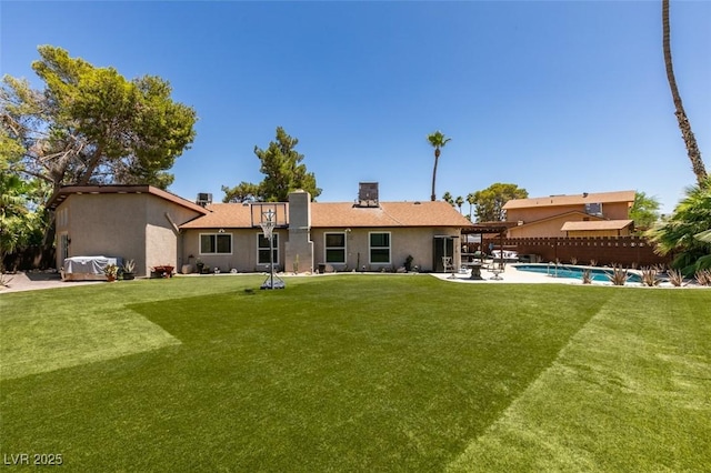 3708 Lorraine Ln, Las Vegas, NV 89120 - back of house with stucco siding and a patio area