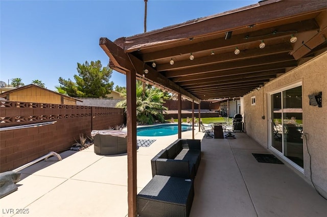 3708 Lorraine Ln, Las Vegas, NV 89120 - fenced backyard featuring a patio
