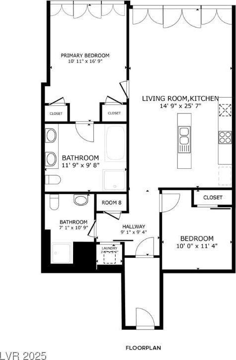 4471 Dean Martin Dr Unit 2406, Las Vegas, NV 89103 - view of property floor plan