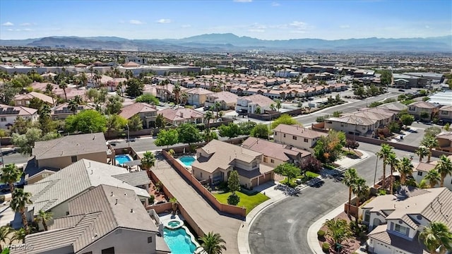 741 Wildwood Beach Ave, Henderson, NV 89052 - aerial view of residential area with a mountain backdrop