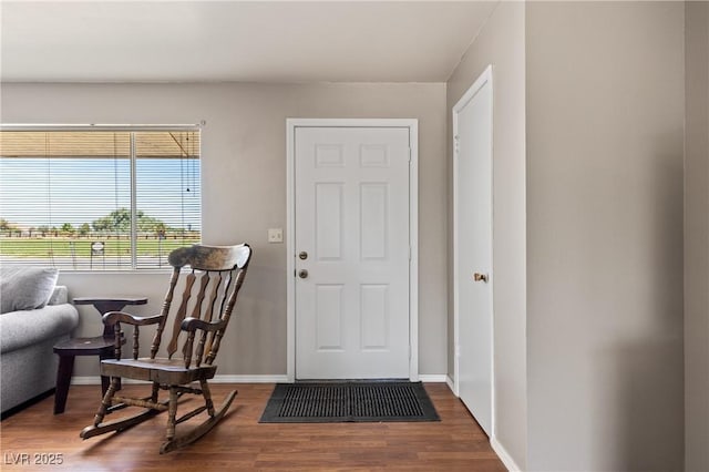585 W Ingram Ave, Overton, NV 89040 - foyer entrance with wood finished floors and baseboards