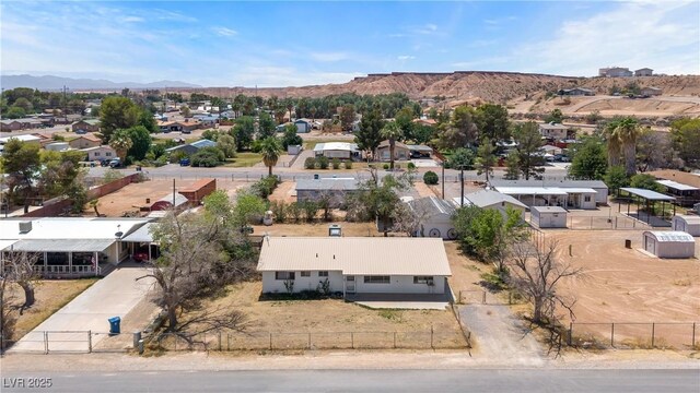 585 W Ingram Ave, Overton, NV 89040 - aerial perspective of suburban area with mountains