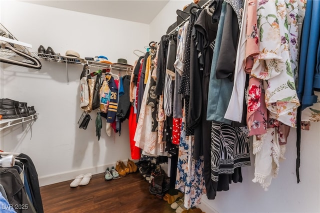 4837 River Splash Ave, Las Vegas, NV 89131 - spacious closet with wood finished floors