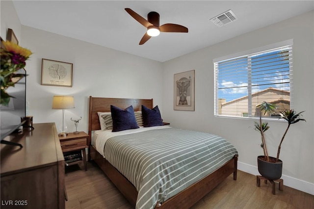 530 Sonoma Range St, Las Vegas, NV 89138 - bedroom with wood finished floors and ceiling fan