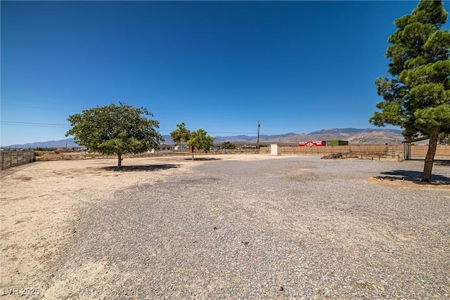 2730 Banyon St, Pahrump, NV 89048 - view of yard featuring a mountain view